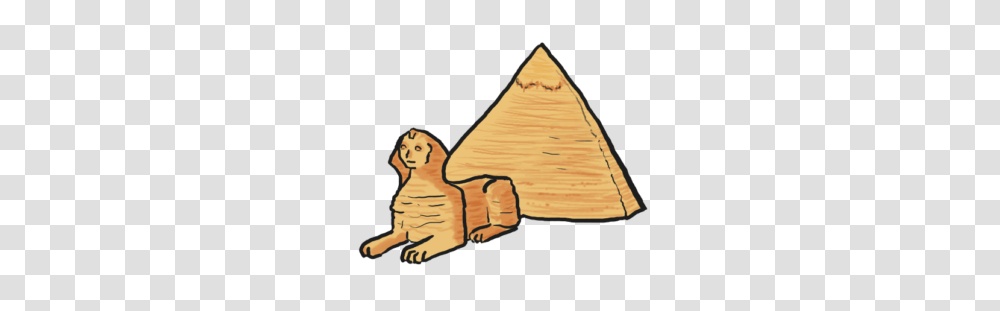Egyptian Clipart Pyramid Giza, Wood, Outdoors, Nature, Triangle Transparent Png
