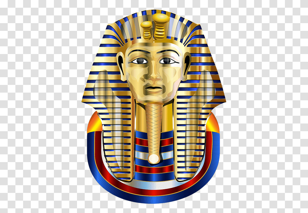 Egyptian Death Masks Female, Toy, Gold, PEZ Dispenser Transparent Png