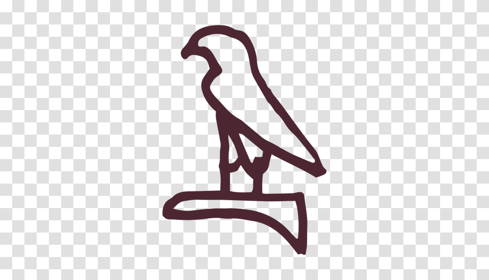 Egyptian Falcon Hieroglyphics Symbol, Bird, Animal, Sculpture Transparent Png