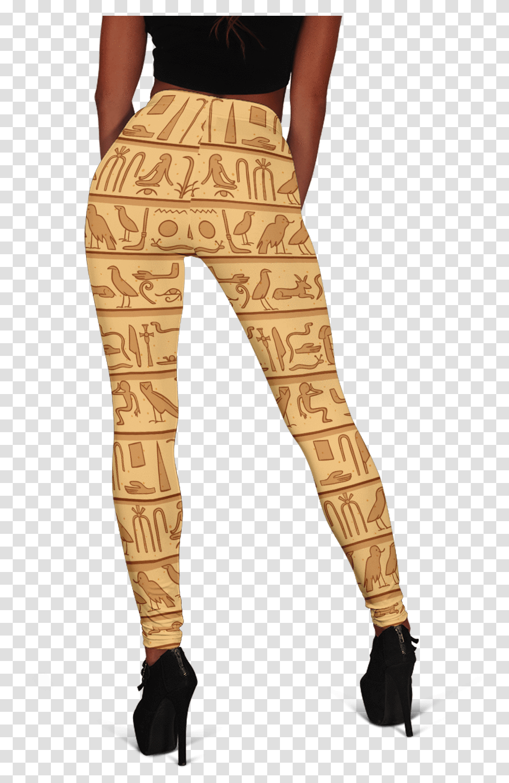 Egyptian Hieroglyphics Leggings 2Class Leggings, Apparel, Person, Human Transparent Png