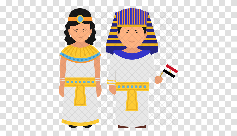 Egyptian Outfit Icon Traditional, Person, Clothing, People, Female Transparent Png