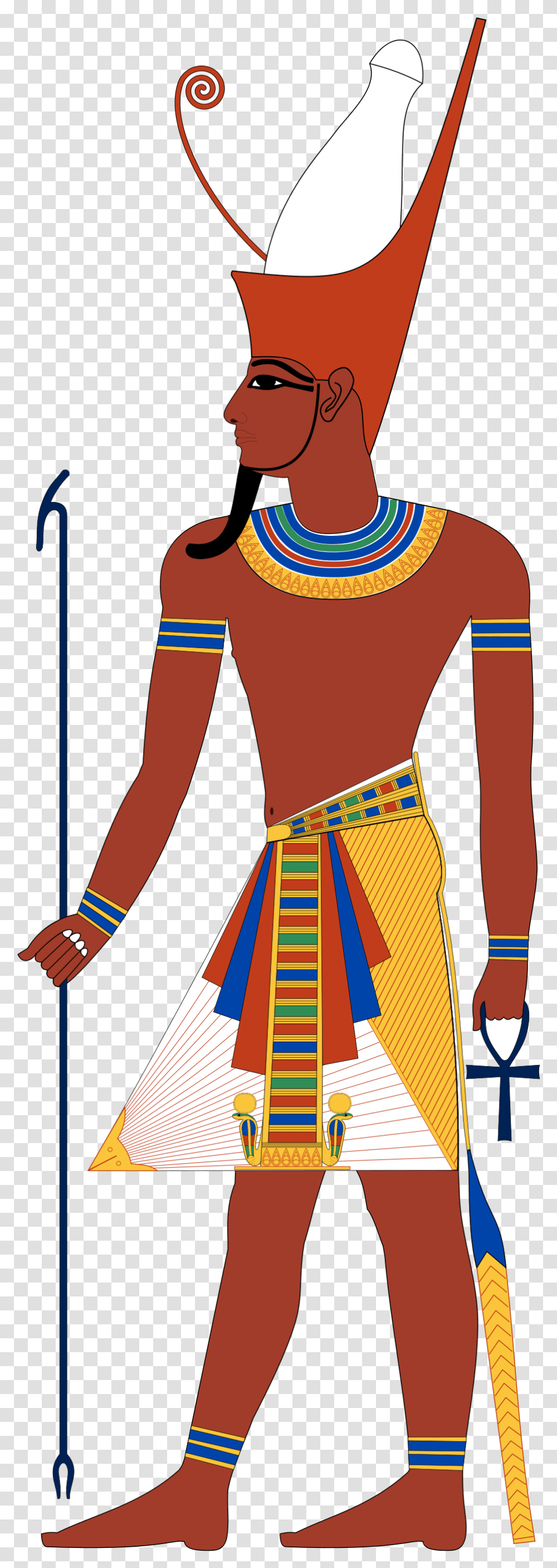 Egyptian Pharaoh Double Crown, Plot, Person, Human Transparent Png