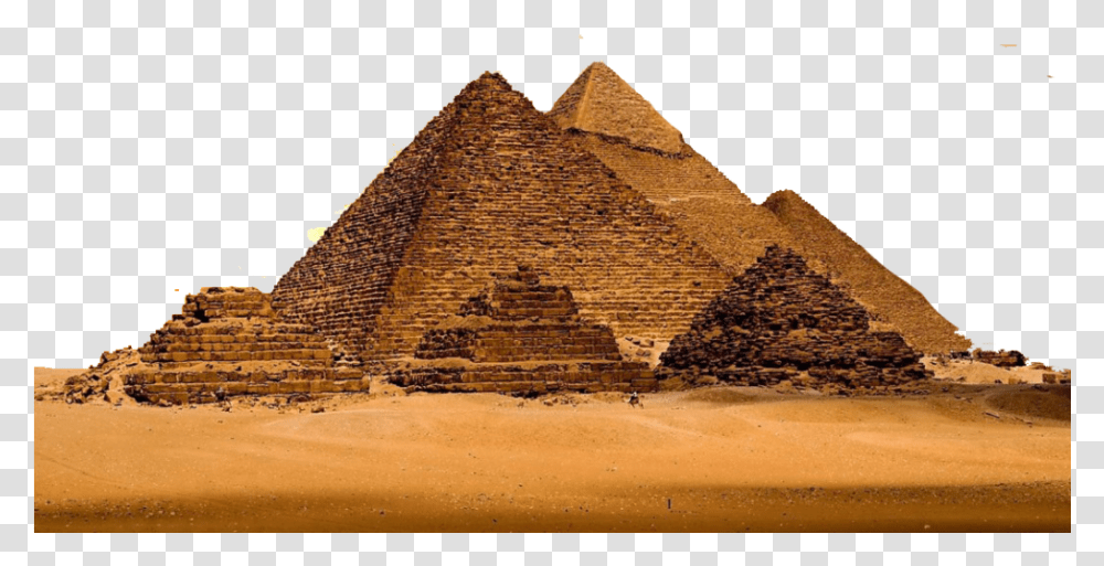 Egyptian Pyramid Clipart Great Pyramids, Architecture, Building, Person, Human Transparent Png