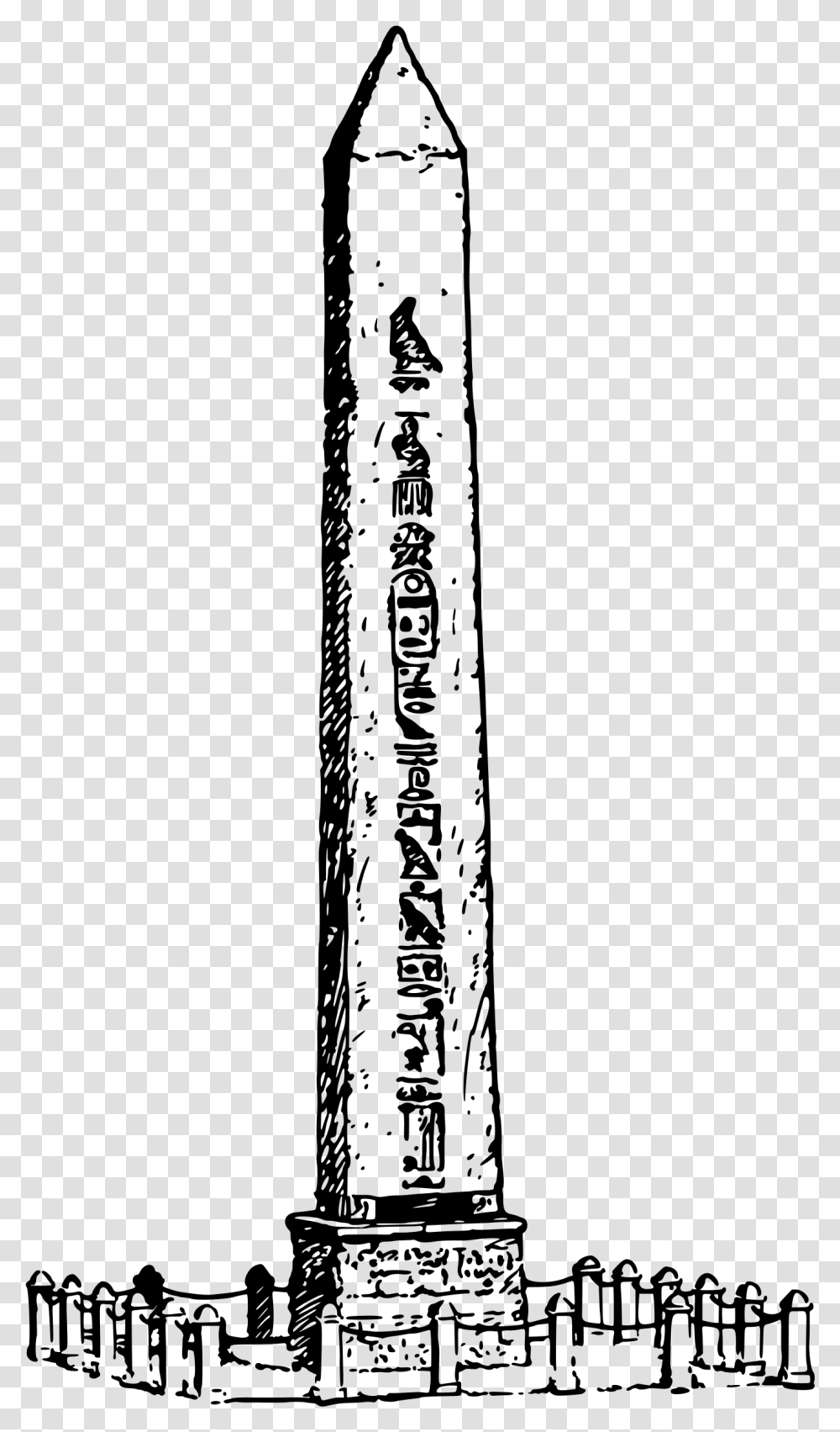 Egyptian Symbols Egyptian Obelisk Obelisk Drawing, Gray, World Of Warcraft Transparent Png