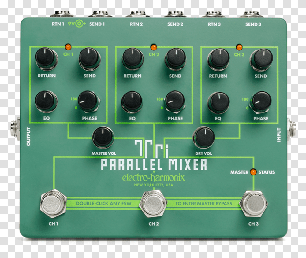 Ehx Tri Parallel Mixer, Electronics, Amplifier, Camera, Vegetation Transparent Png