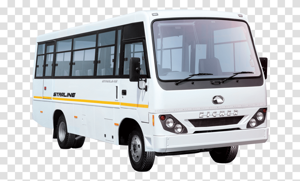 Eicher Bus 24 Seater Price, Vehicle, Transportation, Minibus, Van Transparent Png