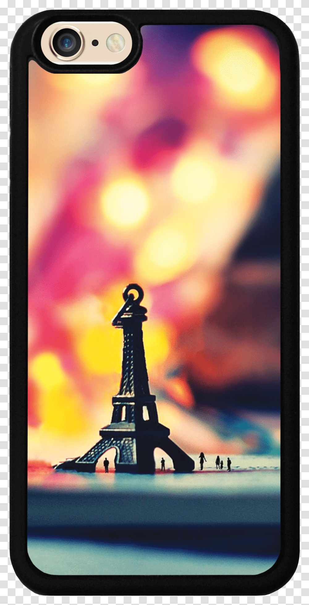 Eiffel Tower Case Book And Eiffel Tower Background, Electronics, Person, Human, Phone Transparent Png