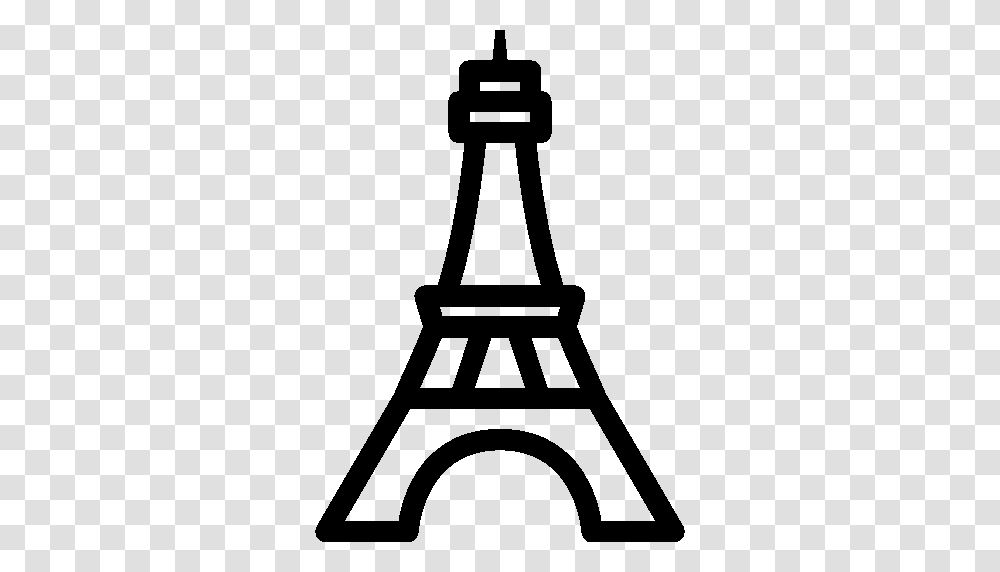 Eiffel Tower Clipart Icon, Silhouette, Lawn Mower, Tool, Stencil Transparent Png