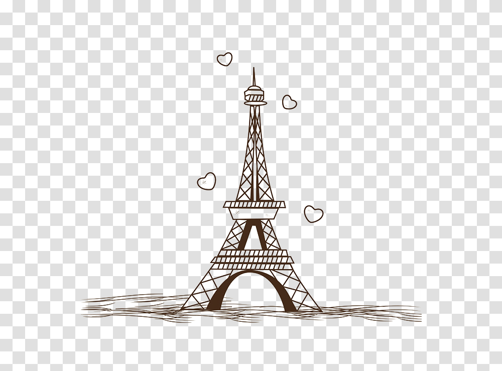 Eiffel Tower Drawing Illustration Paris Eiffel Tower Silhouette, Doodle, Architecture, Building Transparent Png