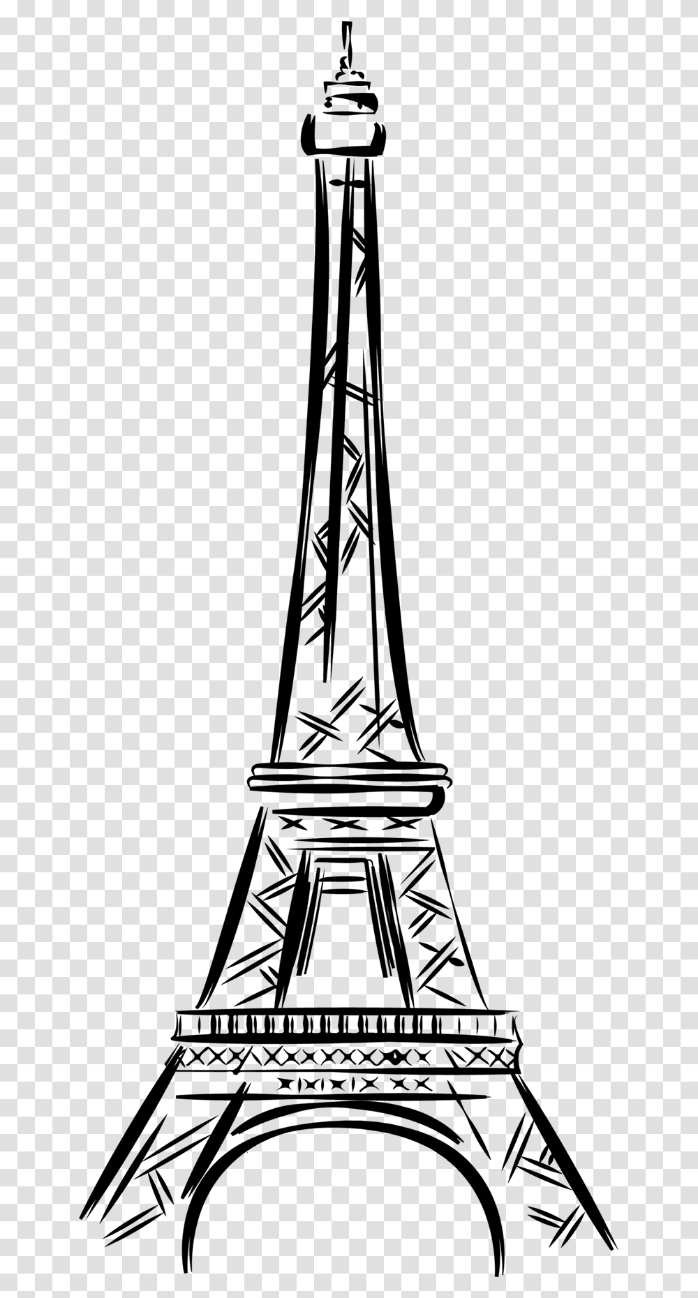 Eiffel Tower Drawing, Cross, Silhouette Transparent Png