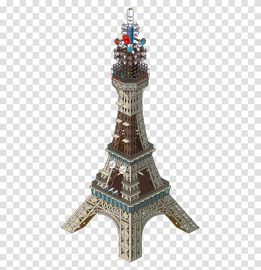 Eiffel Tower Eboy Pixel Art Eiffel Tower Pixels Work, Architecture, Building, Spire, Steeple Transparent Png