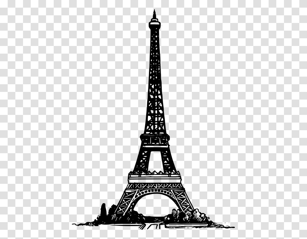 Eiffel Tower France Landmark Paris Tower, Gray, World Of Warcraft Transparent Png