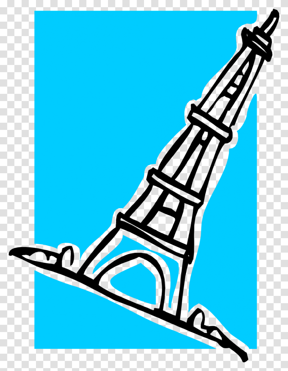 Eiffel Tower Free Stock Photo Illustration Of The Eiffel Tower, Person, Sport, Silhouette, Vacuum Cleaner Transparent Png