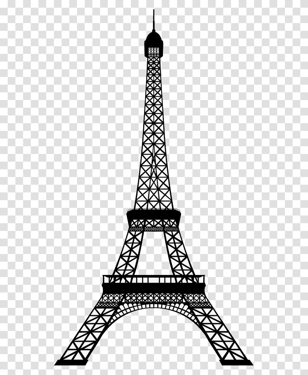Eiffel Tower Image With Torre Eiffel Silhouette, Electric Transmission Tower, Power Lines, Cable Transparent Png