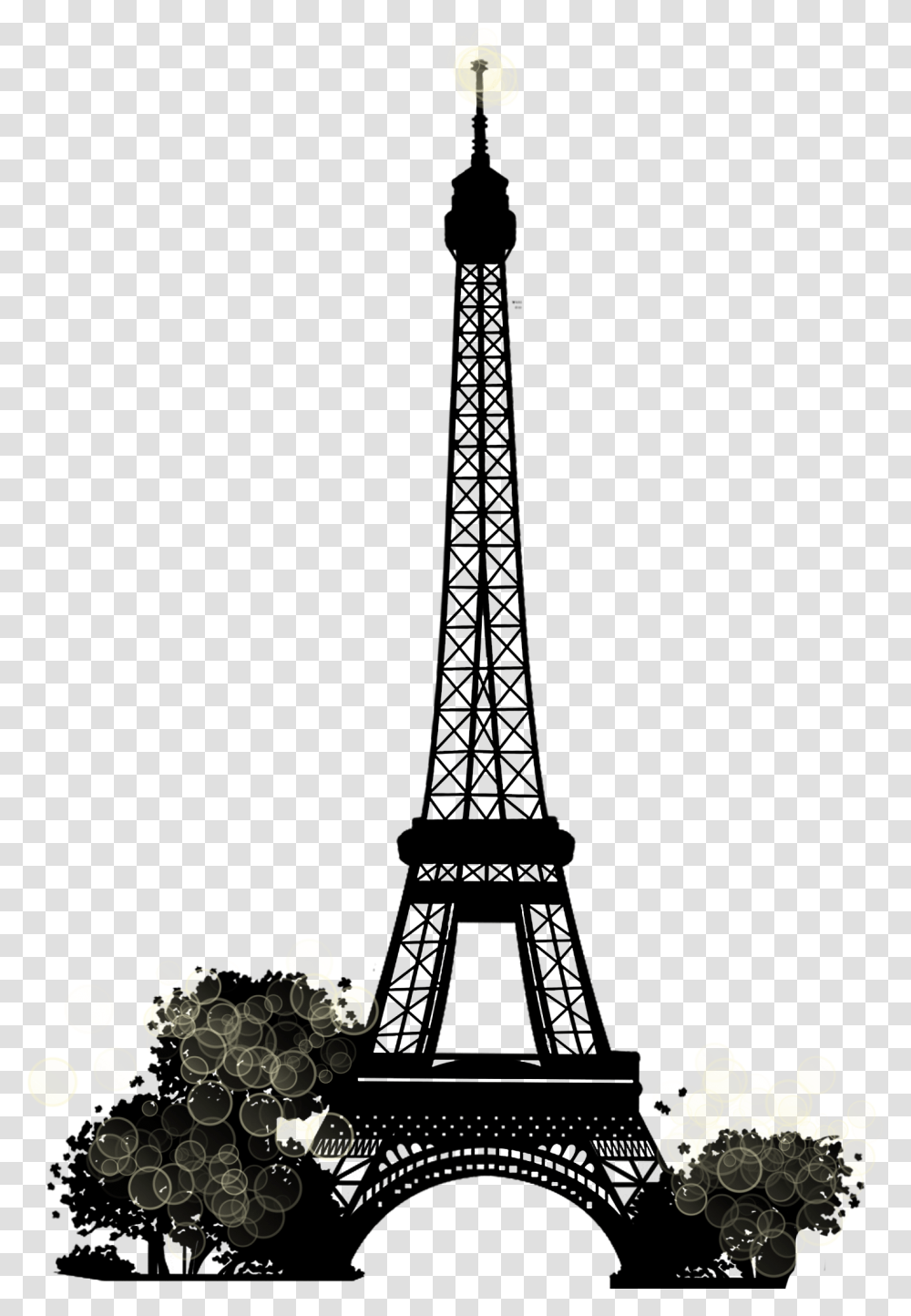 Eiffel Tower Landmark Clip Art Eiffel Tower Painted On Wall, Shovel, Tool, Cross Transparent Png