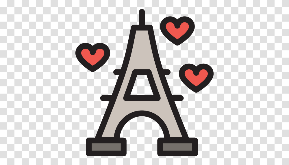Eiffel Tower Love City Paris Free Icon Of Wedding Icone Paris, Triangle, Text, Alphabet Transparent Png