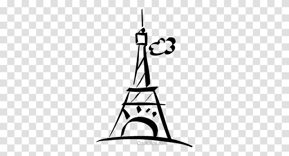 Eiffel Tower Paris Royalty Free Vector Clip Art Illustration, Silhouette, Architecture, Building, Cross Transparent Png