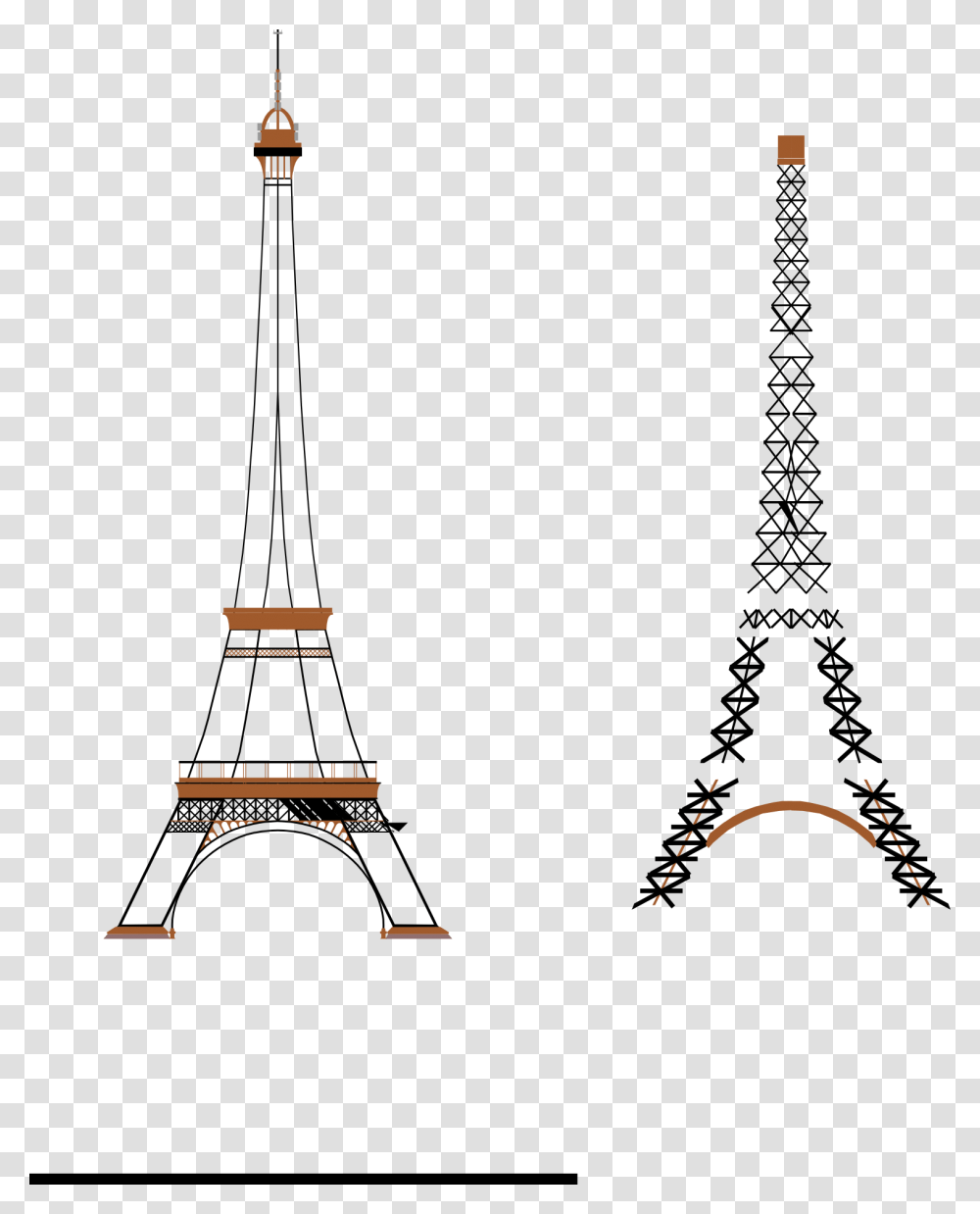 Eiffel Tower, Power Lines, Cable, Electric Transmission Tower, Spire Transparent Png
