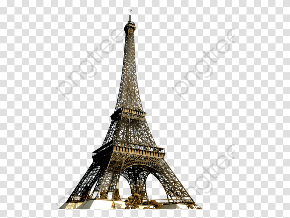 Eiffel Tower Red In Paris France Paris Eiffel Tower, Spire, Architecture, Building, Steeple Transparent Png