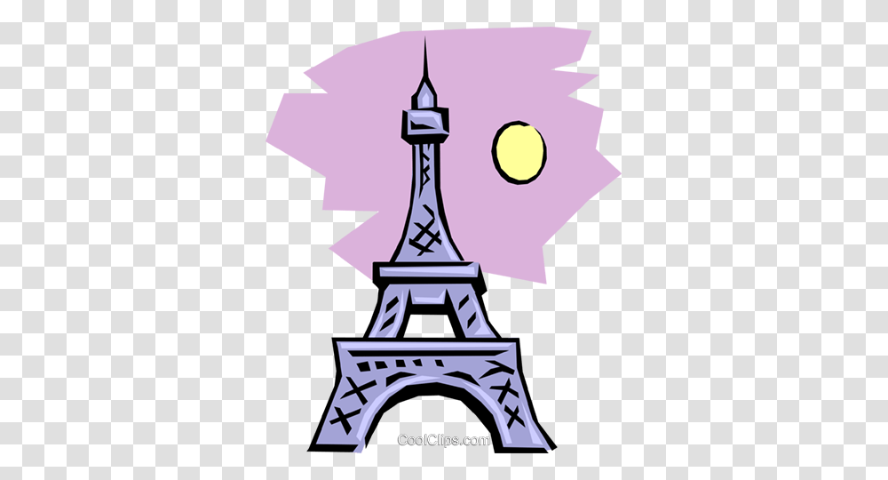 Eiffel Tower Royalty Free Vector Clip Art Illustration, Architecture, Building, Spire, Steeple Transparent Png
