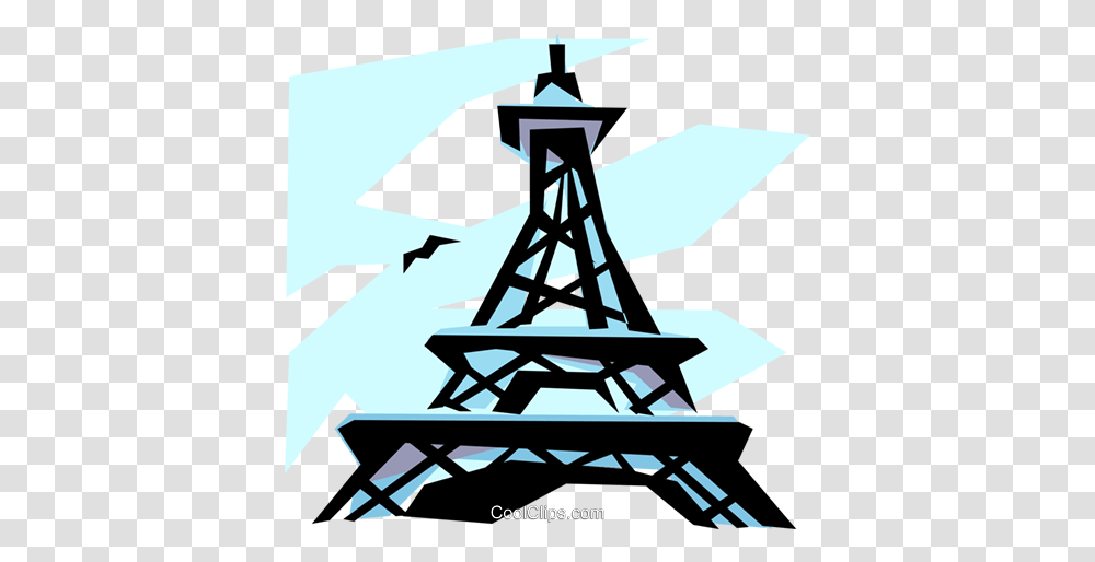 Eiffel Tower Royalty Free Vector Clip Art Illustration, Cross, Vehicle, Transportation Transparent Png
