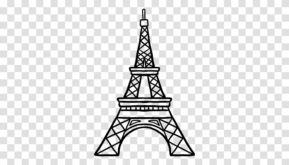 Eiffel Tower Silhouette Background Free Vintage, Cable, Architecture, Building, Electric Transmission Tower Transparent Png