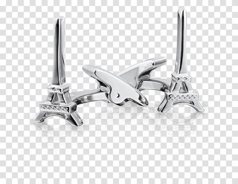 Eiffel Tower Silver, Sink Faucet, Tool, Indoors, Tire Transparent Png