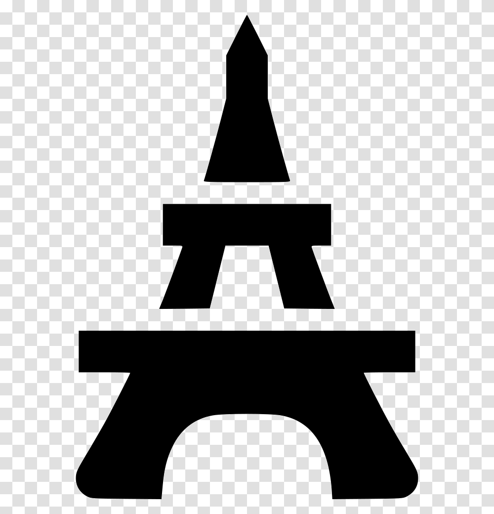 Eiffel Tower, Stencil, Arrow, Silhouette Transparent Png