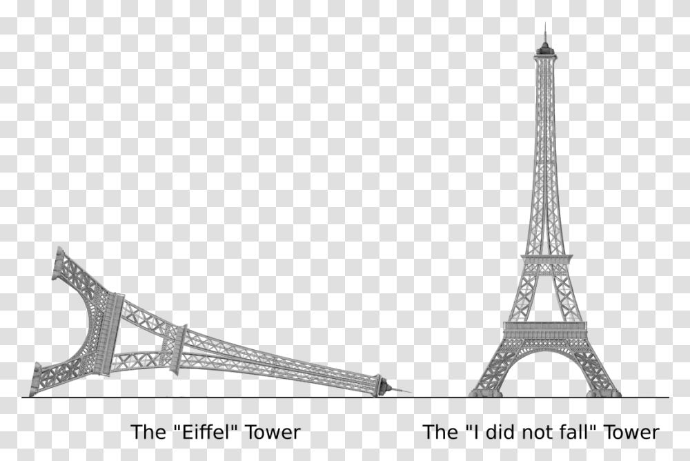 Eiffel Tower Trace, Architecture, Building, Spire, Bridge Transparent Png