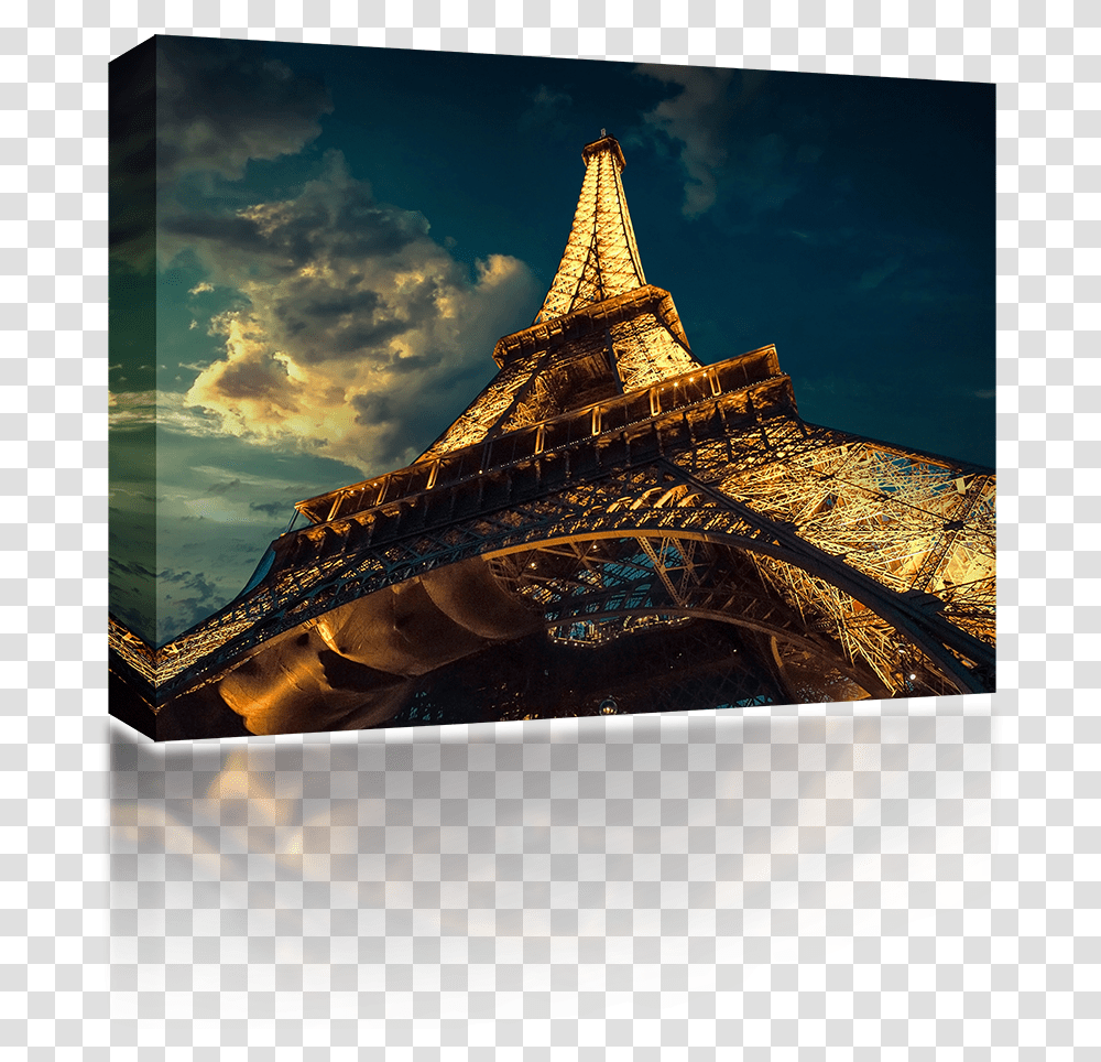 Eiffel Tower Up View Left Eiffel Tower, Spire, Architecture, Building, Outdoors Transparent Png