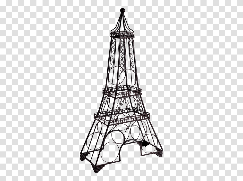 Eiffel Tower Wine Rack Metal Asstd, Architecture, Building, Spire, Steeple Transparent Png