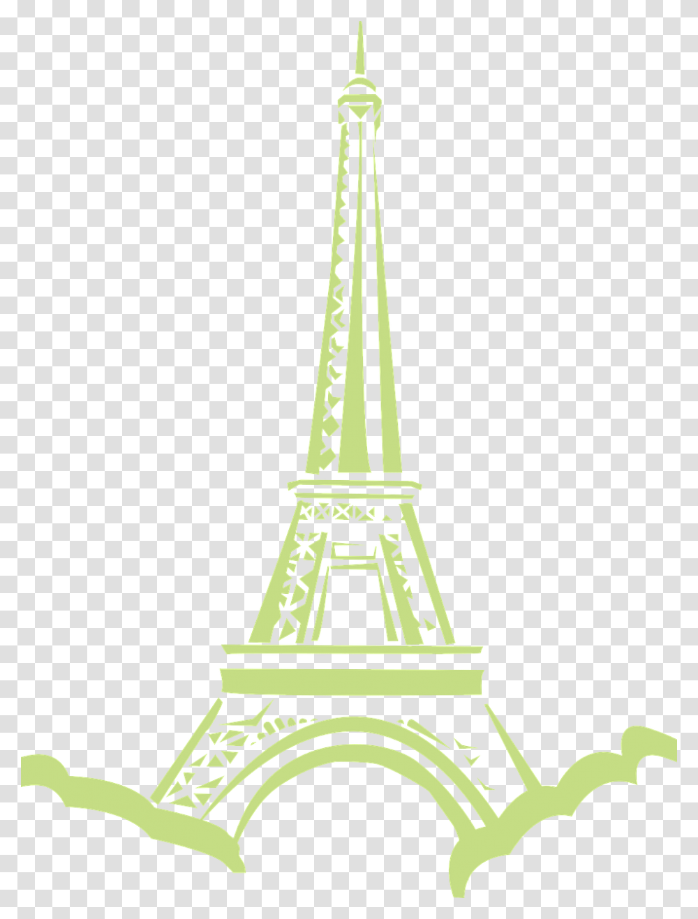 Eiffel Tower Yellow, Architecture, Building, Spire, Steeple Transparent Png