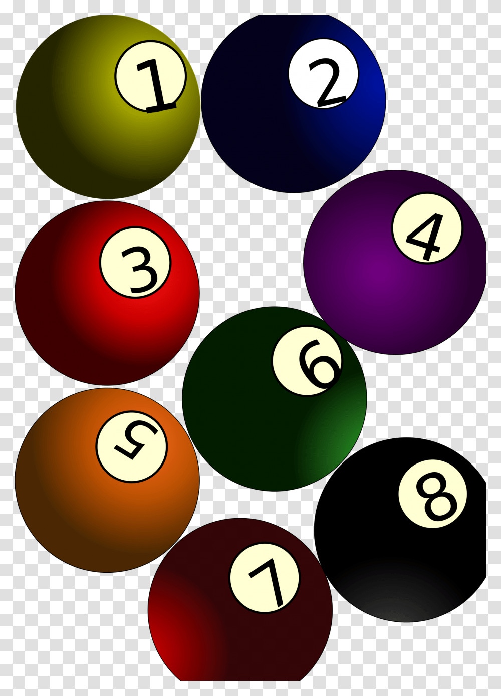 Eight Ball Billiard Balls Billiards Pool Magic 8 Ball 8 Balls Clipart, Number, Furniture Transparent Png