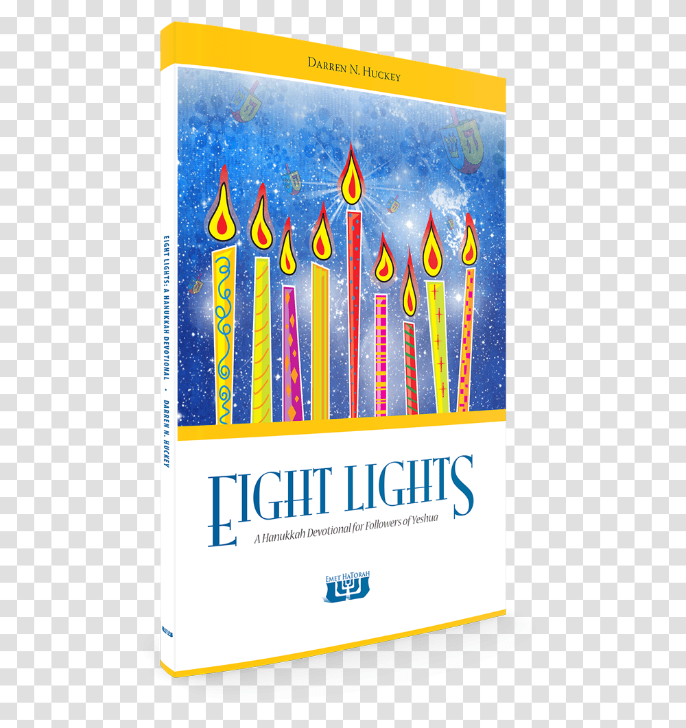 Eight Lights Hanukkah Devotional Book Emet Hatorah Vertical, Poster, Advertisement, Paper, Flyer Transparent Png