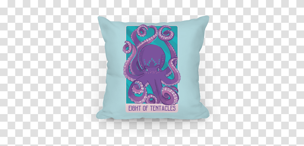 Eight Of Tentacles Pillows Lookhuman Common Octopus, Cushion, Diaper, Birthday Cake, Dessert Transparent Png