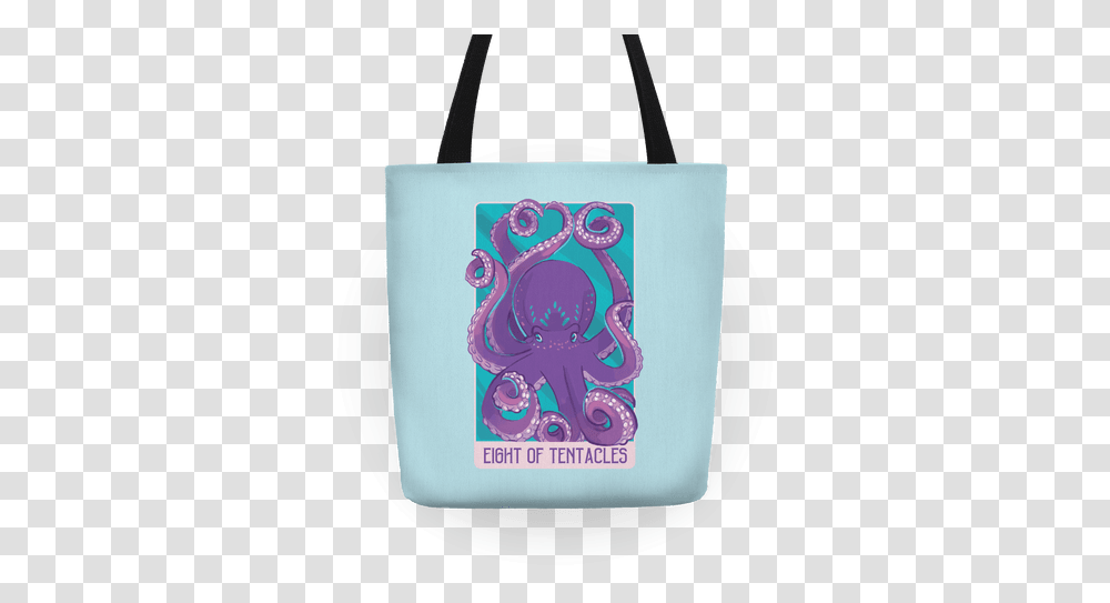 Eight Of Tentacles Totes Lookhuman Tote Bag, Handbag, Accessories, Accessory, Purse Transparent Png
