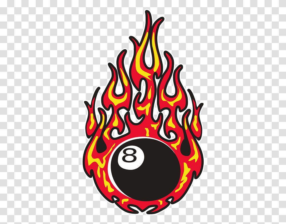 Eightball Fire Free Vector Graphic On Pixabay 8 Ball On Fire, Doodle, Drawing, Art, Ornament Transparent Png