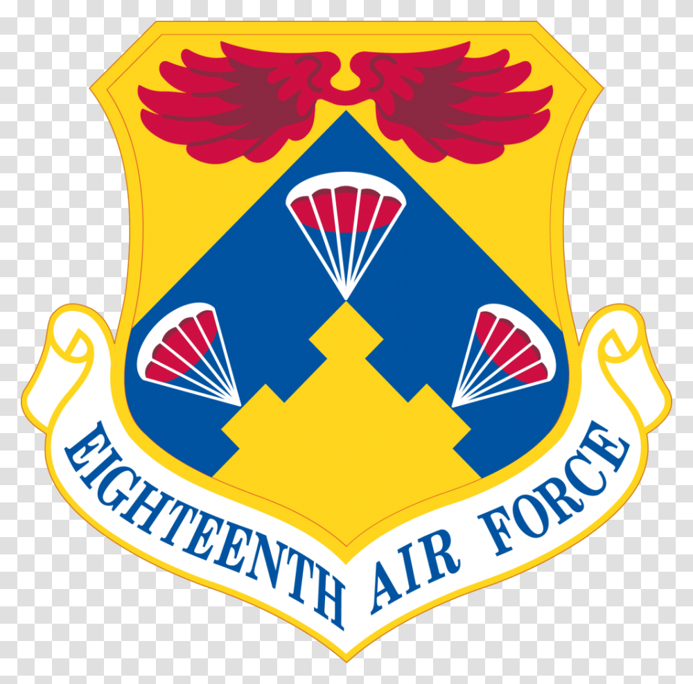 Eighteenth Air Force, Logo, Trademark, Emblem Transparent Png