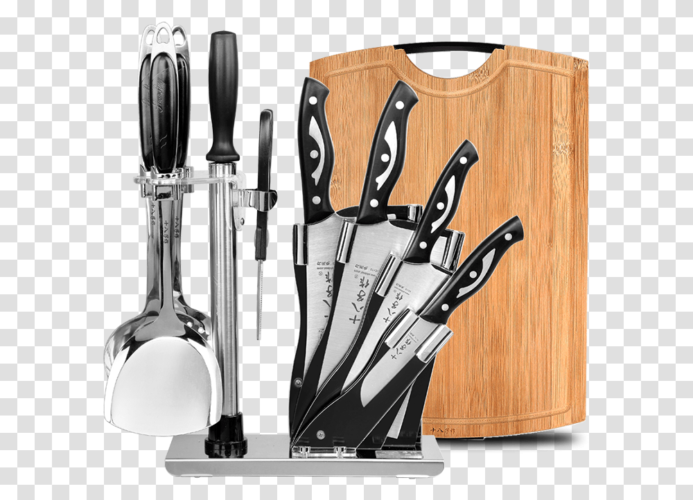 Eighth Child As A Knife Cutting Board With A Kitchen Knife, Cutlery, Scissors, Blade, Weapon Transparent Png