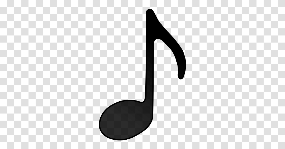 Eighth Note Black And White Music Note, Gray, World Of Warcraft Transparent Png