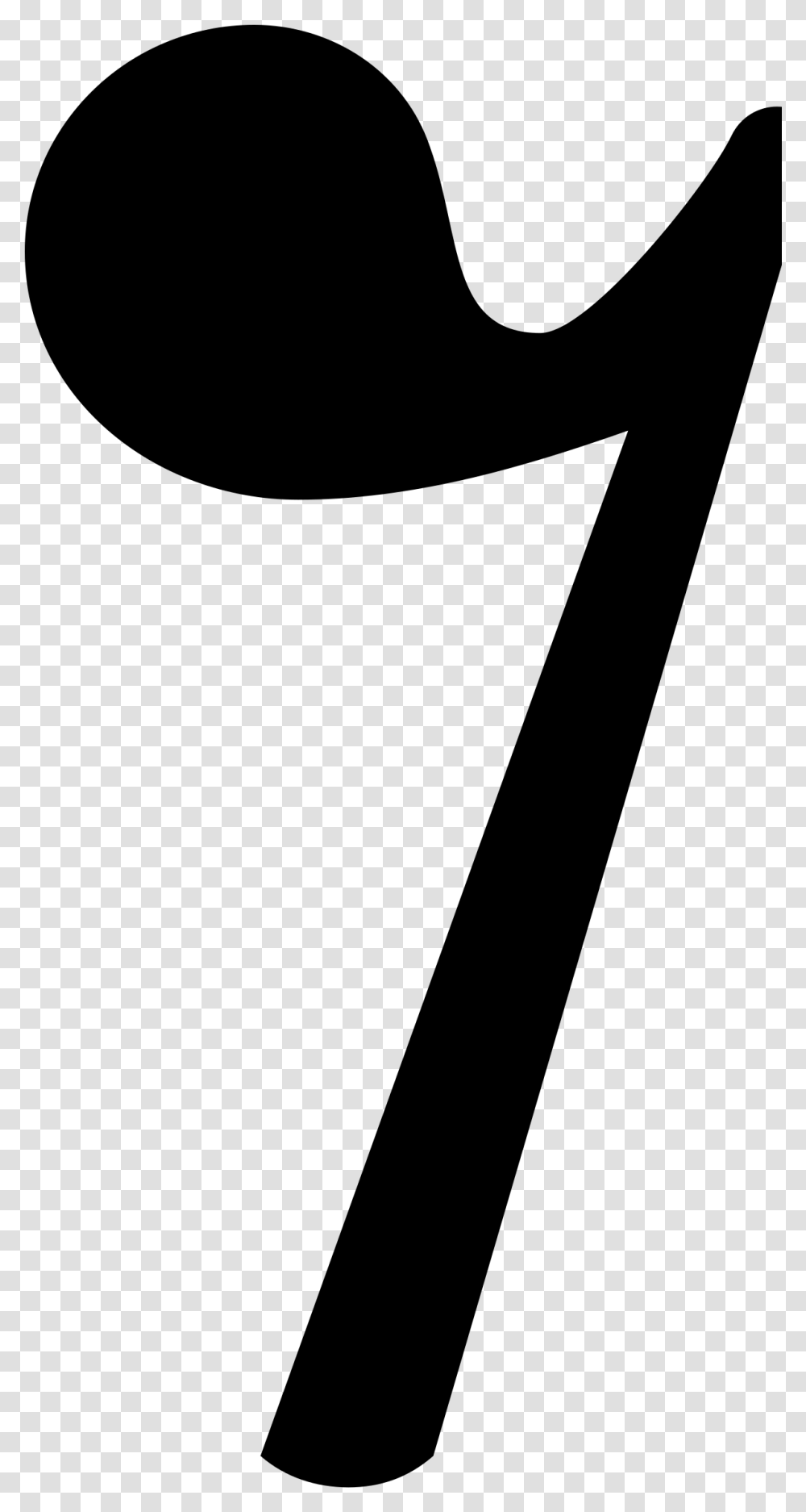 Eighth Rest Symbol In Music, Gray, World Of Warcraft Transparent Png