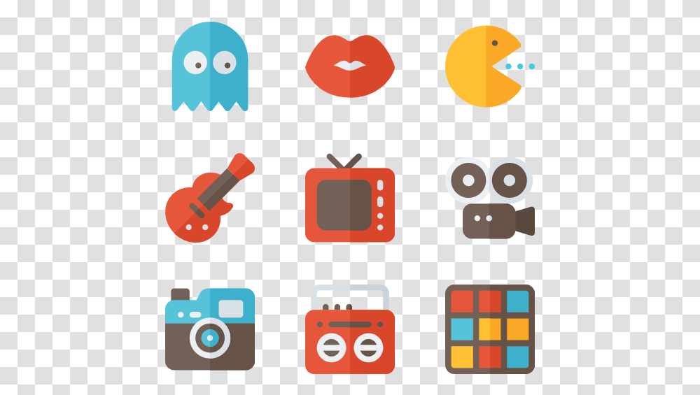 Eighties 80's Icons, Electronics, Pac Man, Wristwatch Transparent Png