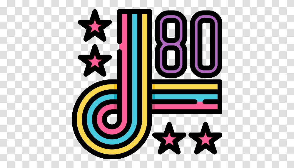 Eighties Decade Vector Svg Icon Dot, Symbol, Clock, Poster, Advertisement Transparent Png