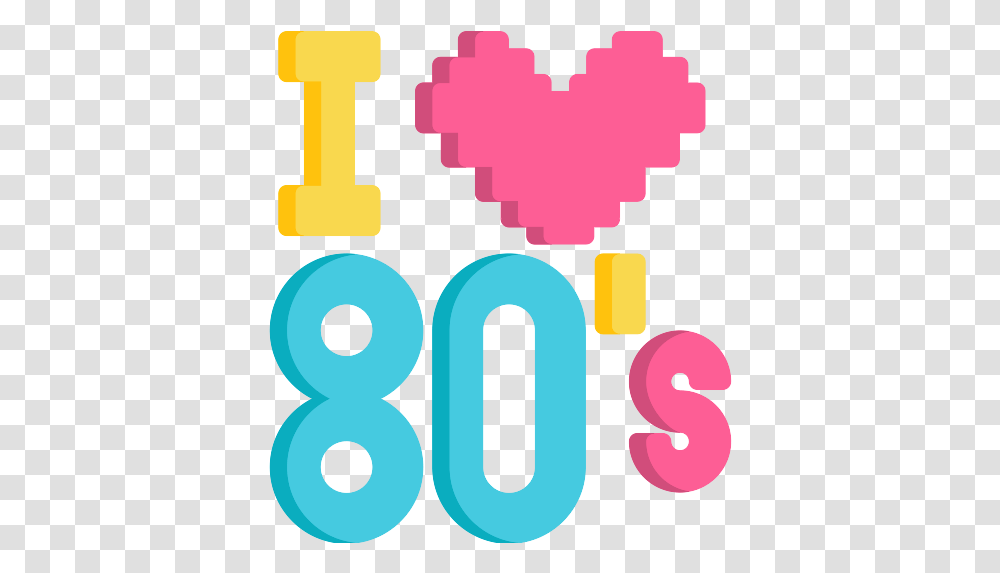 Eighties Decade Vector Svg Icon Vertical, Number, Symbol, Text, Alphabet Transparent Png