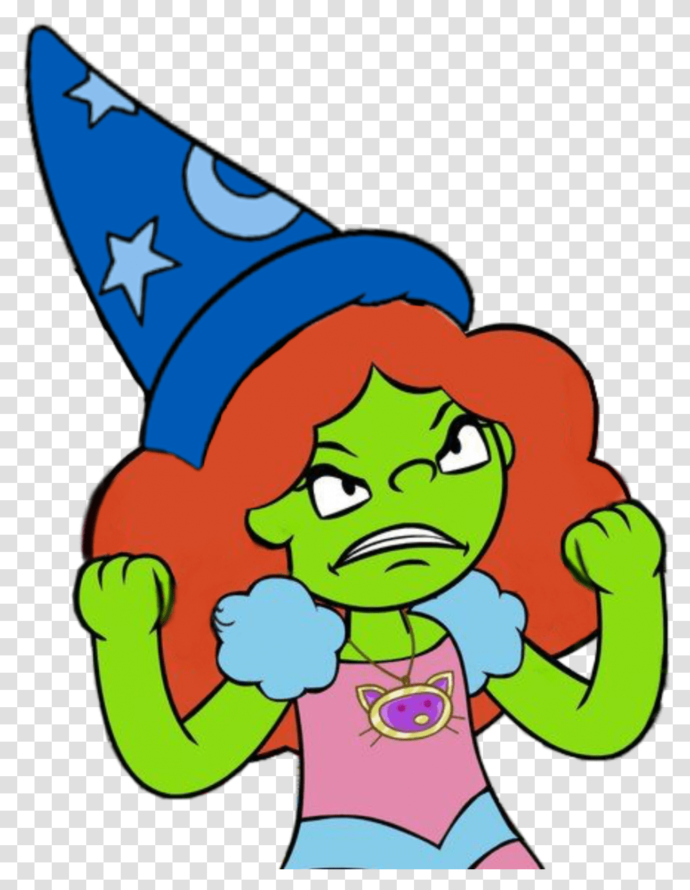 Eileen Overkill Steals Mickeys Sorcerer Hat Amp Shes Wordgirl Giantess, Apparel, Elf, Party Hat Transparent Png