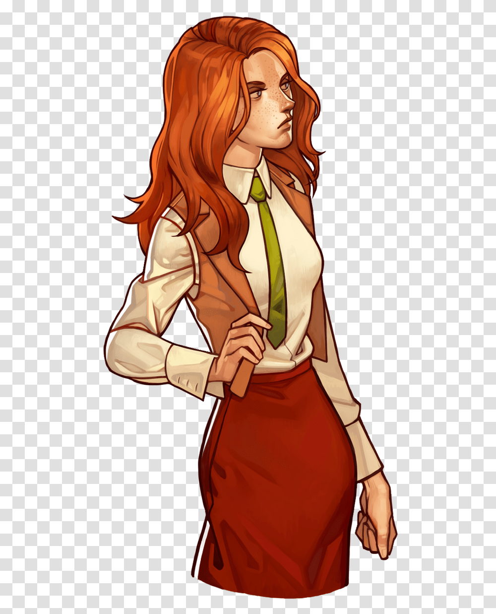 Einsbern Bioshock Art Game Characters With Red Hair, Manga, Comics, Book, Person Transparent Png