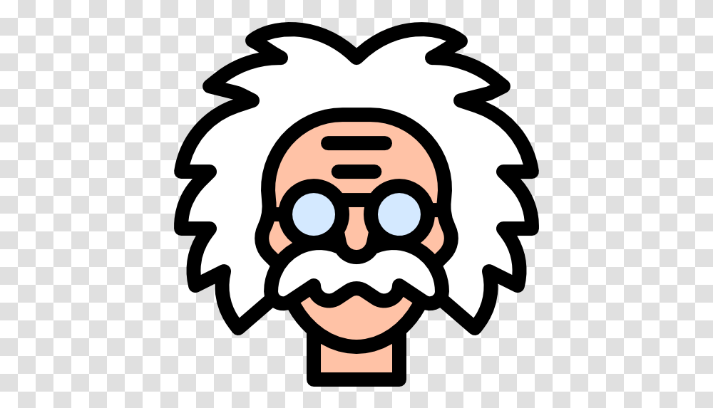 Einstein Free People Icons Physics Sticker, Head, Face, Stencil, Mustache Transparent Png