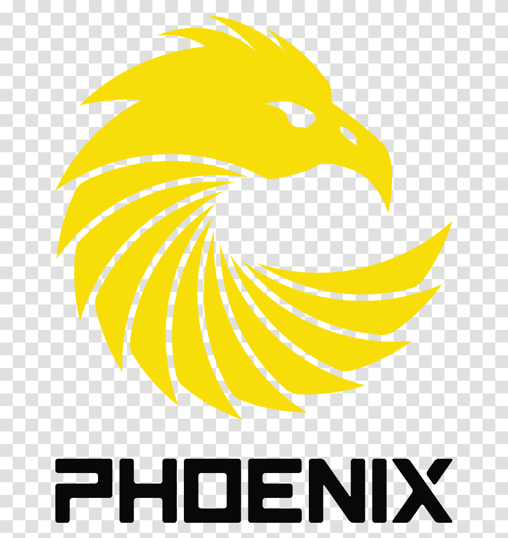 Ek Mlc Logo Phoenix Vertical Black Tl Eagle, Animal, Banana, Fruit, Plant Transparent Png