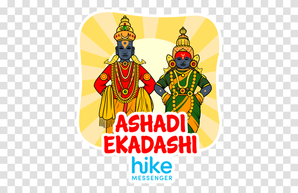 Ekadashi Sticker, Person, Crowd, Poster, Festival Transparent Png