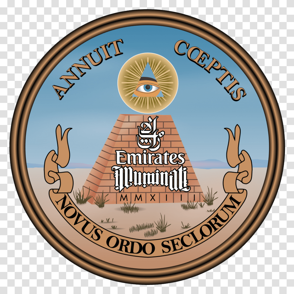 Ekilogocolour Illuminati Dubai, Coin, Money, Trademark Transparent Png